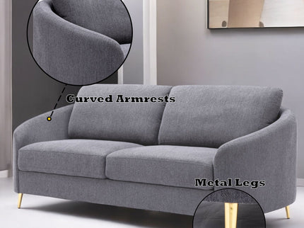 Sofa - Gray - Linen