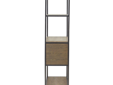 Darley - 3 Shelf Bookcase With Storage Cabinet - Gray
