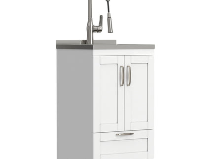 Reed - Deluxe Laundry Cabinet With Pull-Out Faucet And Stainless Steel Sink