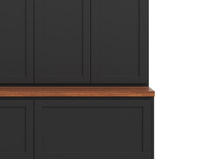Hall Tree With 4 Hidden Cabinets