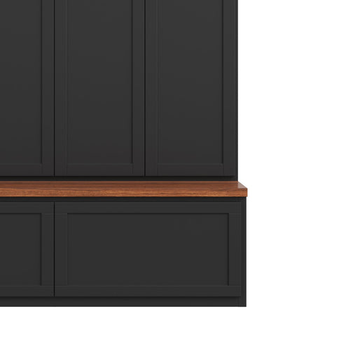 Hall Tree With 4 Hidden Cabinets