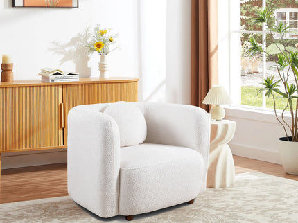 Japandi Style Accent Square Chair