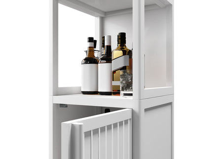 Storage Cabinet With Tall Tower, Multifunctional For Bathroom