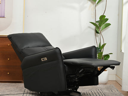 270° Power Swivel Rocker Glider Recliner Chair With USB Ports