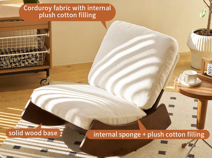 Comfortable High-Quality Upholstery Glider Rocking Chair