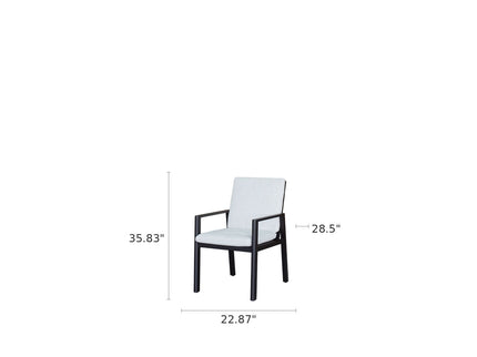 Verona - Dining Chair (Set of 2) - Dark Espresso / Gray / Off White
