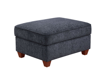 Gina - Sectional Sofa With Ottoman - Black