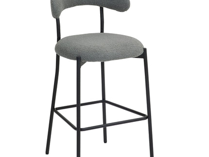 Counter Height Bar Stools With Powder Coating Base And Footrest
