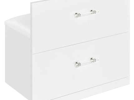 Kerr - 2 Drawer Makeup Vanity Table With Mirror And Stool