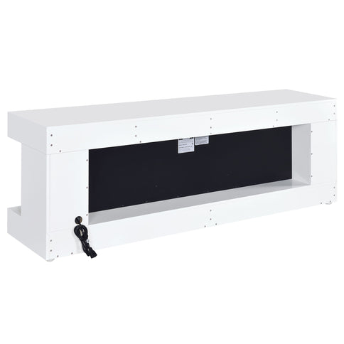 TV Stand Fireplace Console With Bluetooth Speaker