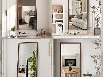 Full-Body Floor Mirror With Frame