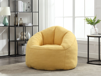Bedding Bean Bag Sofa Chair High Pressure Foam With Footrest