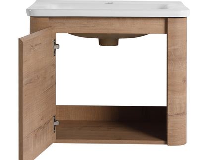 Wall Mounted Bathroom Vanity With Sink & 1 Soft Close Door