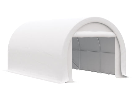 Outsunny - 10' x 16' Carport, Heavy Duty Portable Garage Storage Tent With Large Zippered Door, Anti-Uv Pe Canopy Cover For Car, Truck, Boat, Motorcycle, Bike, Garden Tools, Outdoor Work