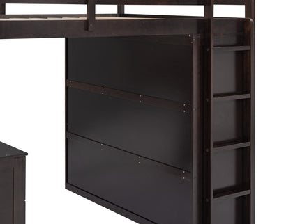 Loft Bed With Drawers, Desk, And Wardrobe
