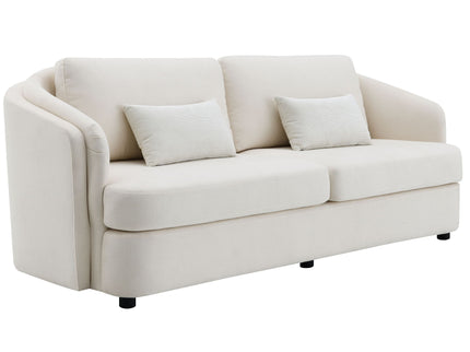 Mariko - Linen 3 Pieces Living Room Set - Beige