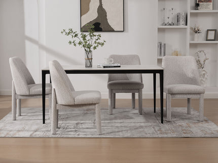 Wide Minimalist Dining Chair