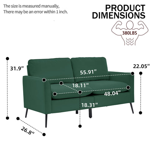 Upholstered Sofa Loveseat For Living Room