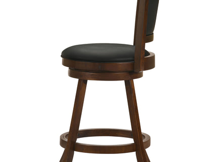 Swivel Stool With Swivel Base (Set of 2) - Black / Brown