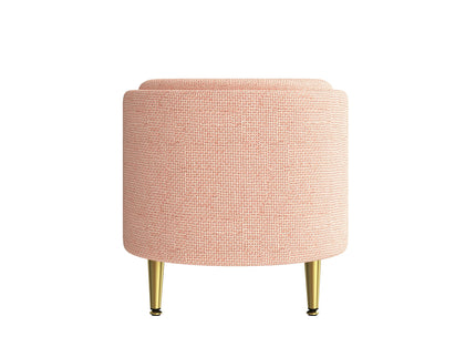 Modern Oval Storage Ottoman With Upholstery