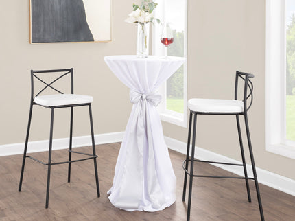 Modern Charlotte - Contemporary Fixed Height Barstool (Set of 2)