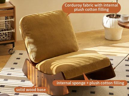 Comfortable High-Quality Upholstery Glider Rocking Chair