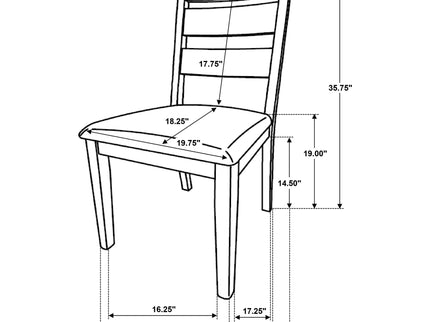 Lytton - Dining Side Chair (Set of 2) - Brown Oak