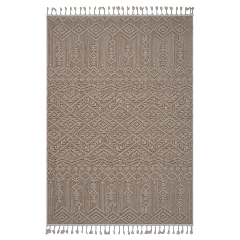 Guros - 8' X 10' Traditional Indoor / Outdoor Area Rug - Natural