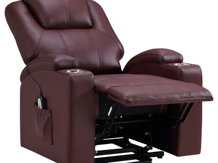Macklin - Power Lift Massage Recliner With Heat And Dual Cupholders