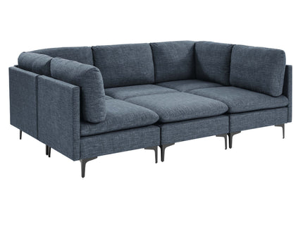 Upholstered Modular Sectional & Tall Legs
