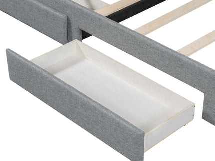 Extendable Daybed With LED Light And 2 Storage Drawers