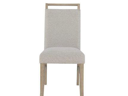 Vanilla - Real Marble Dining Table And Chair Set With Upholstery - Beige / Natural