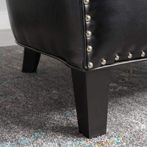 Enigmatica - Upholstered Club Chair With Nailhead Trim