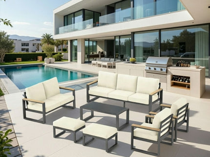 Modern Outdoor Sofa Set With Coffee Table