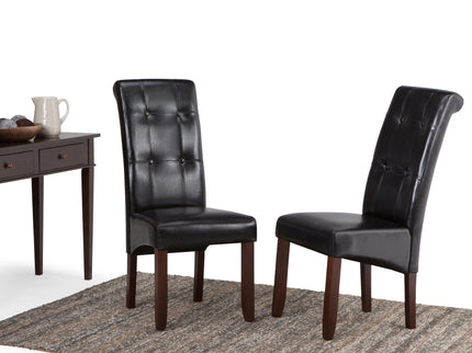 Cosmopolitan - Deluxe Tufted Parson Upholstered Chair (Set of 2)