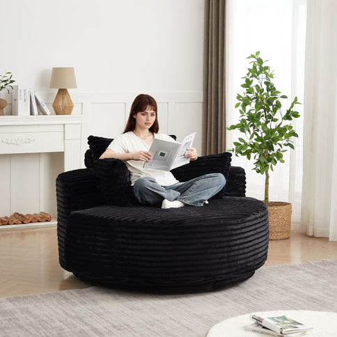 Swivel Chair With 360° Rotation For Living Room