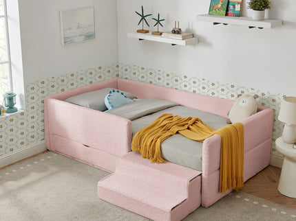 Safe Kids Bed With Guardrails And Storage
