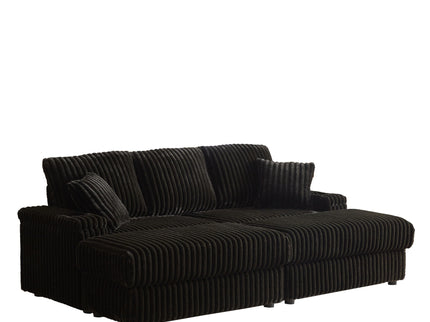 3 Seater Sofa With 2 Ottomans For Living Room