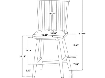 Sutton - 5 Piece Counter Height Dining Set
