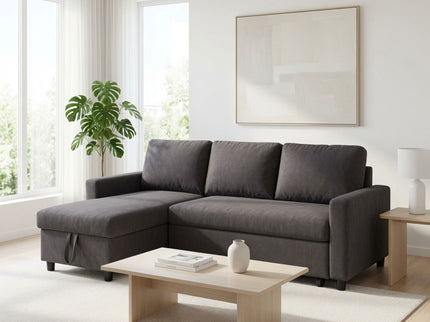 L - Shaped Convertible Sofa Bed With Storage Chaise