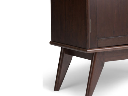 Draper - Low Storage Cabinet - Medium Auburn Brown