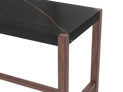 5 Piece Counter Height Dining Set, Bar Table With 4 Upholstered Chairs