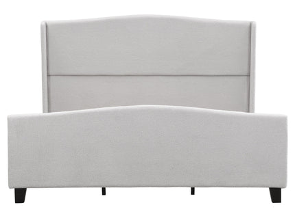Platform Bed Frame With Tall Headboard And High Footboard