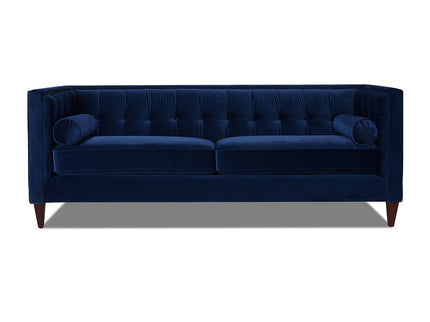 Jack - Modern Tuxedo Tufted Sofa - Navy Blue