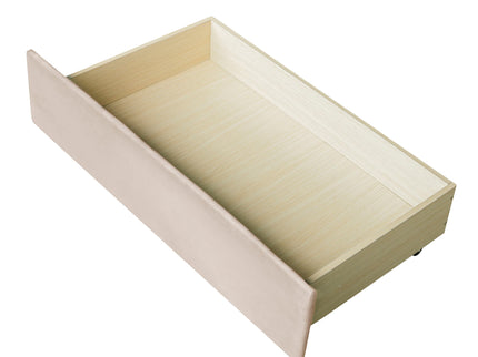 Upholstered Daybed With Two Drawers And Wood Slat