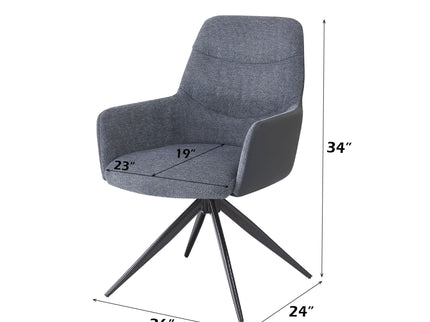 Hester - Arm Chair (Set of 2) - Gray
