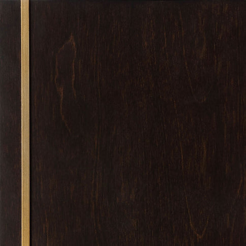 2 Drawer Nightstand With Trim And USB Charging - Brown