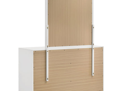 Lauryn - 6 Drawer Dresser With Mirror - Gloss White