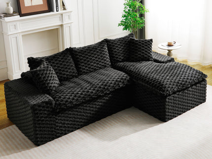 Modular Sofa, Convertible Twin Seat With Chaise Lounge
