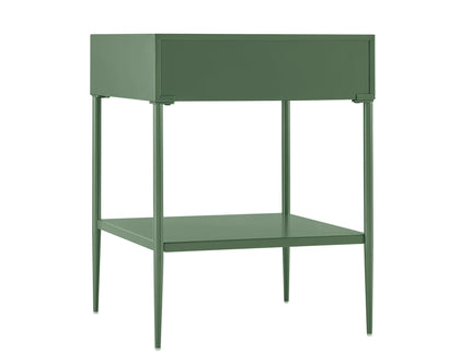 Colette - 1 Drawer Nightstand With Bottom Shelf - Green
